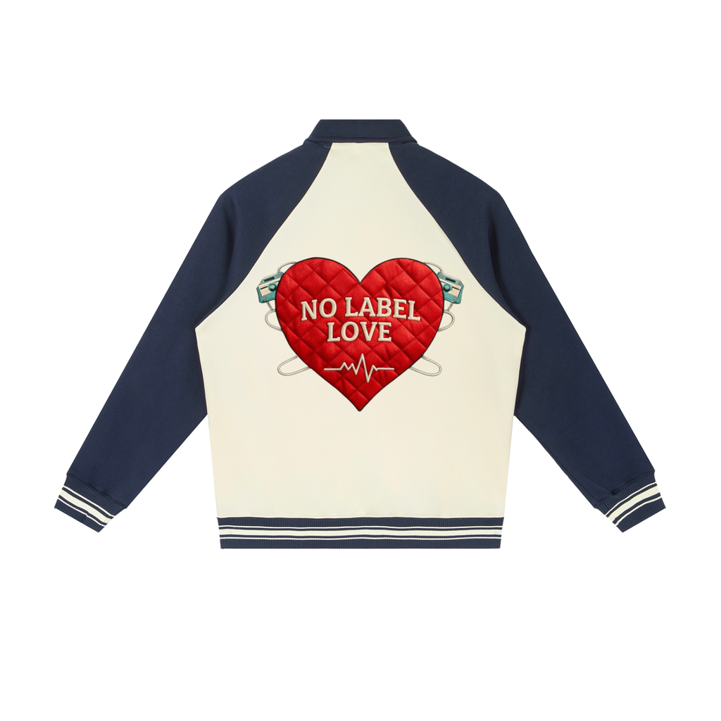 HeartBeat Jacket Apricot with Navy Blue