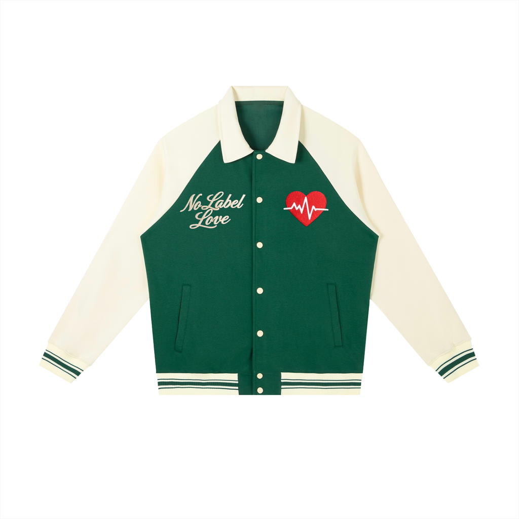 HeartBeat Jacket Green with Apricot