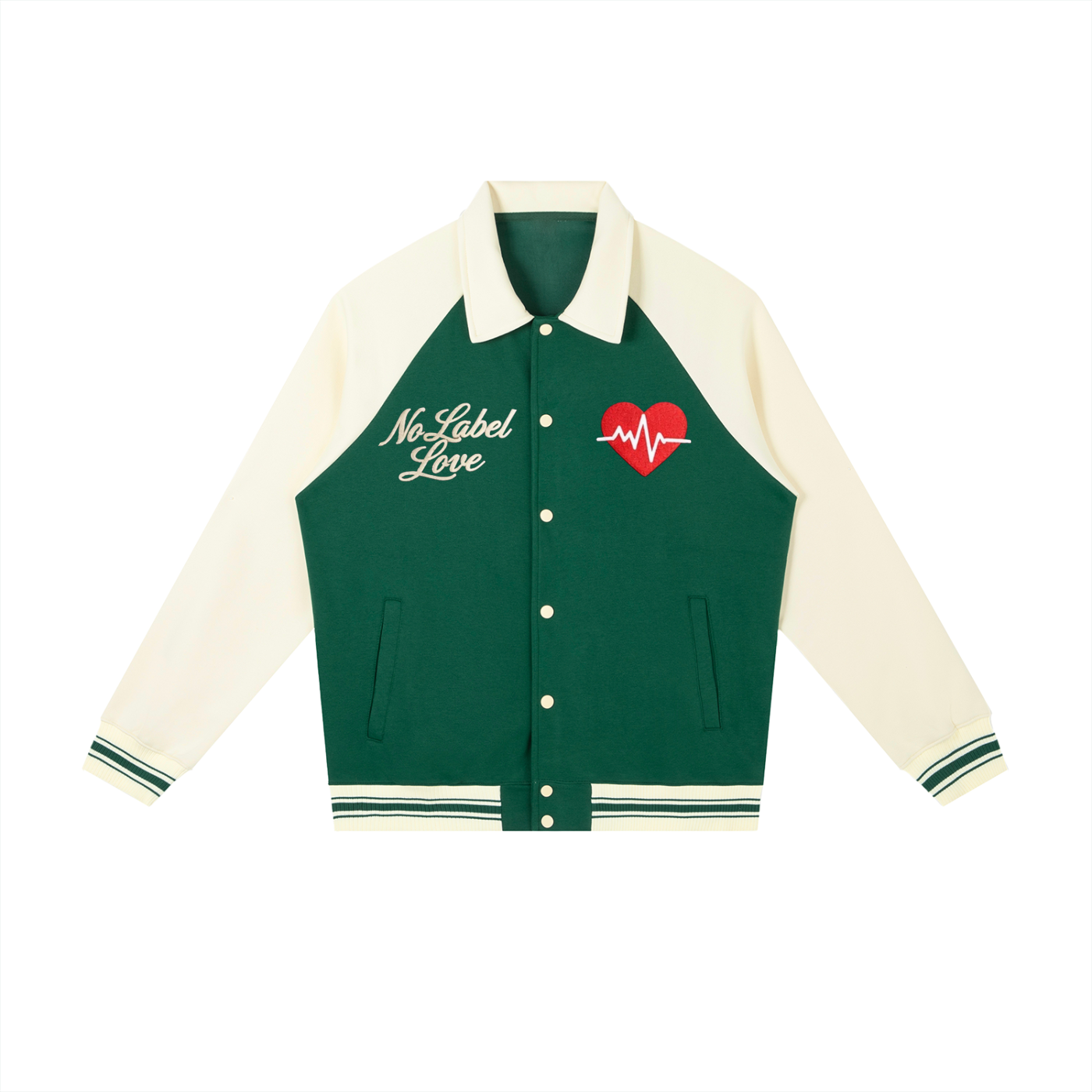 HeartBeat Jacket Green with Apricot